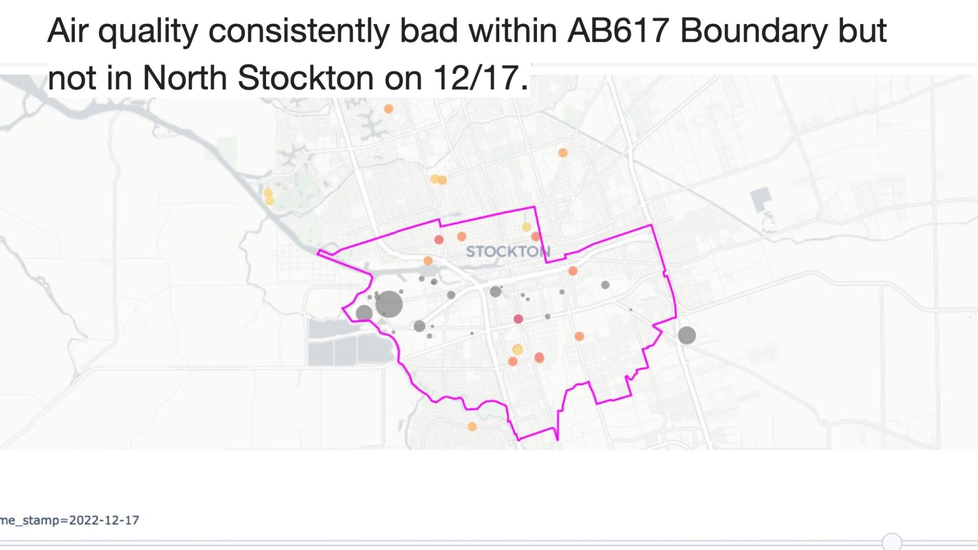 Investigating Poor Air Quality Within the AB617 Boundary Stockton, CA.pptx 12